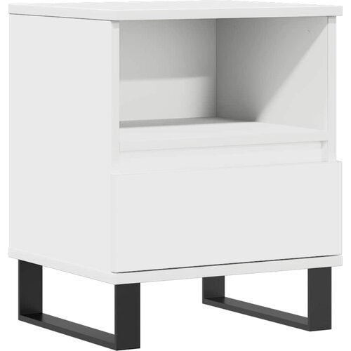 Maison Chic Nočna omarica - Nočna miza bela 40x35x50 cm inženirski les, (21690378) Cene