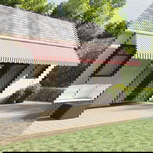  Zamjenska tkanina za tendu crveno-bijela prugasta 6 x 3 5 m Cijene