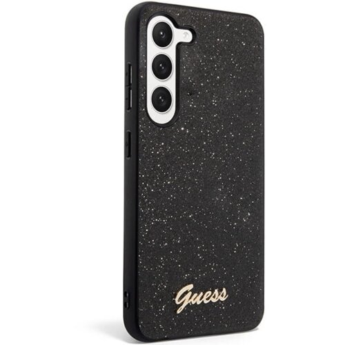 Guess GUHCS23MHGGSHK ovitek za Samsung Galaxy S23 Plus 5G - črn z ble&amp;scaron;čicami Slike
