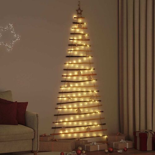  Božićno drvce s 130 LED svjetlima Prirodna 210 cm Masivni jasen Cijene