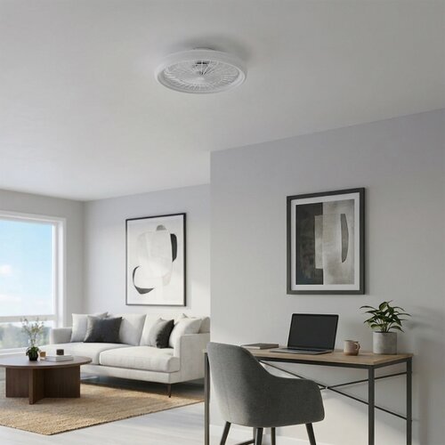 Brilagi LED prigu&amp;scaron;iva plafonski ventilator LED/40W/230V prečnika 48 cm bela + daljinski upravljač Slike
