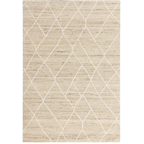 Asiatic Carpets Volnena preproga v naravni barvi 160x230 cm Noah –