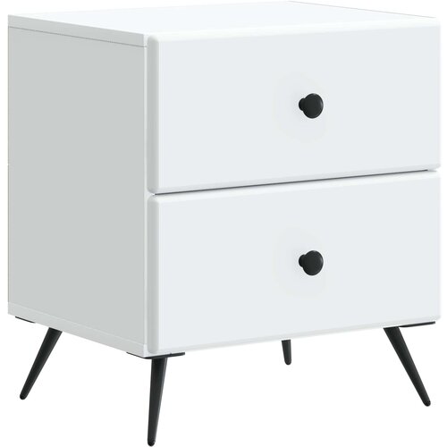 vidaXL Nočna omarica Bela 43 x 34,5 x 47,5 cm Inženirski les, (5000298660) Cene