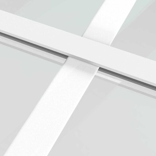  Klizna vrata od stakla ESG i aluminija 102,5 x 205 cm bijela Slike