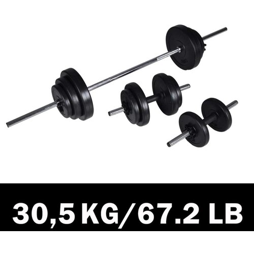  Šipka i 2 seta utega 30,5kg Cijene