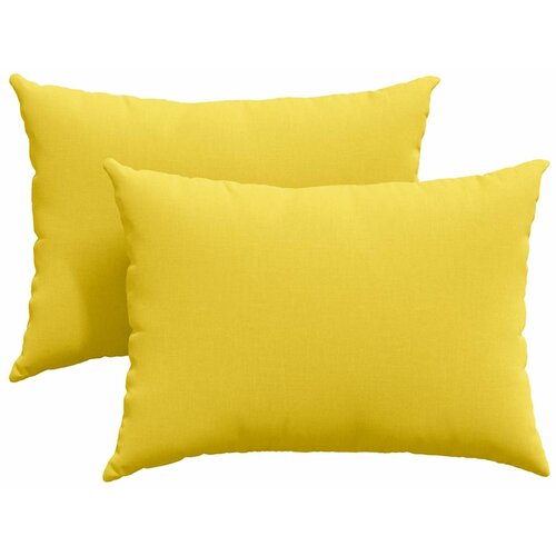  Jastučići za sofu 2 pcs Svijetlo žuta 70 x 50 cm tkanina Slike