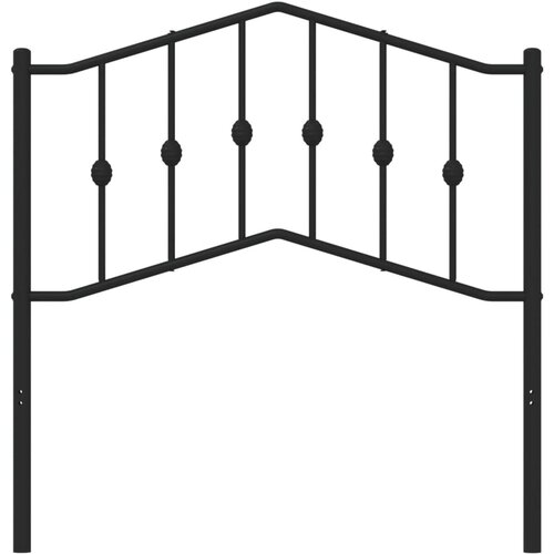 Maison Chic kovinsko posteljno vzglavje - vzglavna omarica - nočna omarica črno 90 cm, (21704514) Cene