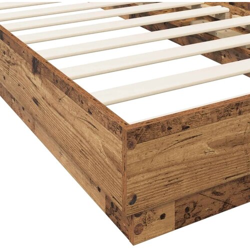  Okvir za krevet s LED svjetlom Staro drvo 80 x 200 cm - Staro drvo 80 x 200 cm Cijene
