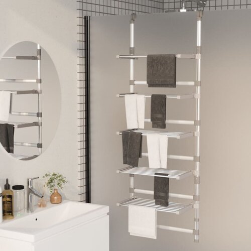 vidaXL Viseći stalak za sušenje rublja na 5 razina od aluminija Cijene