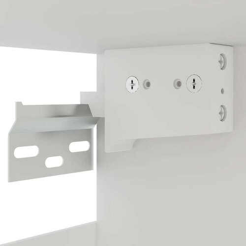 VidaXL Viseča steklena omarica betonsko siva 60x31x60 cm iverna pl., (20621378) Slike