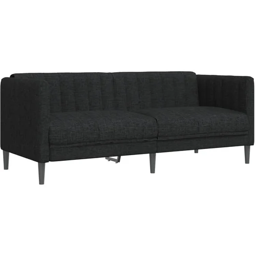 MAISON CHIC kavč - Sofa - Kanape dvosed črna tkanina, (21726739)