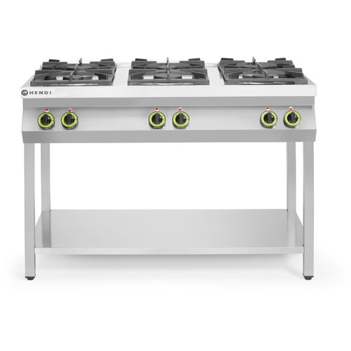 Hendi Gasni &scaron;poret sa 6 plamenika - otvoreno postolje, Kitchen Line, 28,5kW, 1200x700x(H)900mm Cene