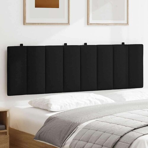 VidaXL jastuk za uzglavlje crni 160 cm od tkanine Slike