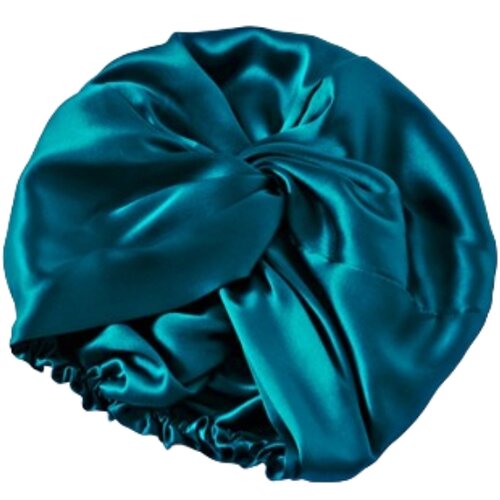 INF 100% kapa za spanje iz svile mulberry, nočna kapa iz dvoslojne svile blue, (21276708) Cene