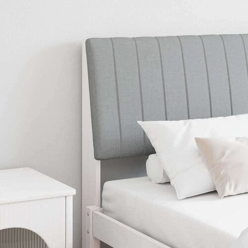 vidaXL Tapecirano vzglavje Svetlo siva 180 cm Masivno borovo les Cene