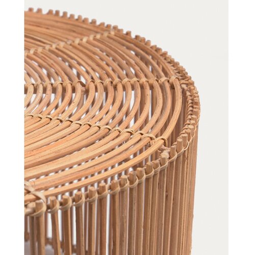 Kave Home Okrogle mizice v kompletu 2 ks iz ratana v naravni barvi &amp;oslash; 66 cm Elmima &amp;ndash; Slike