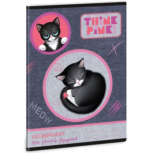 Ars Una Think Pink radna bilježnica, 38 listova, A5 Slike