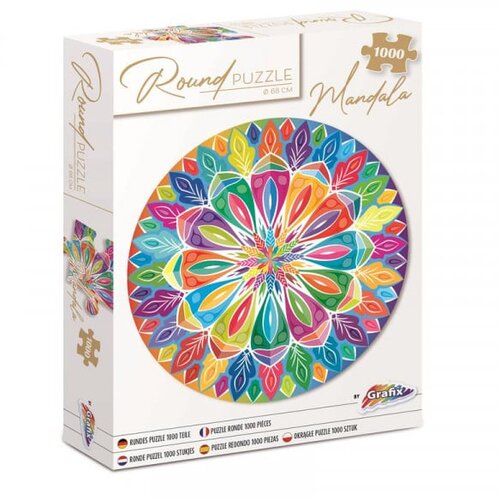 Okrugle puzzle Mandala 68 cm - 1000 kom Slike