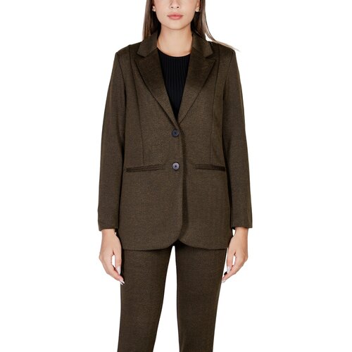 Ichi Jakne &amp;amp; Blazerji IHKATE JACQUARD OVERSIZE 20121605 Zelena Slike