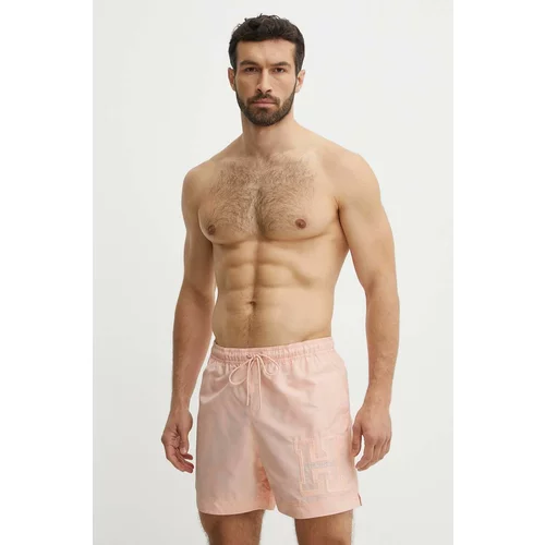 Tommy Hilfiger Kopalne kratke hlače roza barva, UM0UM03212