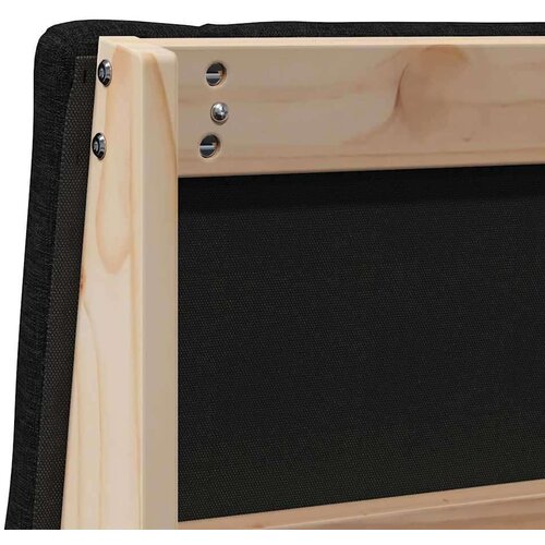 VidaXL tapecirani uzglavlje crna 90 cm čvrsto borovo drvo Slike