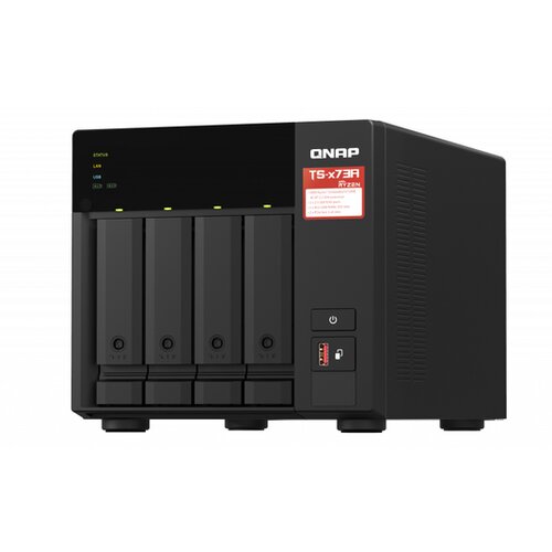 Qnap 4-bay NAS, AMD Ryzen V1000 series V1500B 4C/8T 2.2GHz, 8GB DDR4 RAM (2 x SODIMM Slike