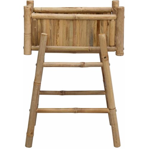  Vrtni saksija s držačem Prirodna 50 x 38 x 74 cm Bambus Slike