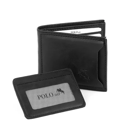 Polo Air Men's Sports Wallet Card Holder Black