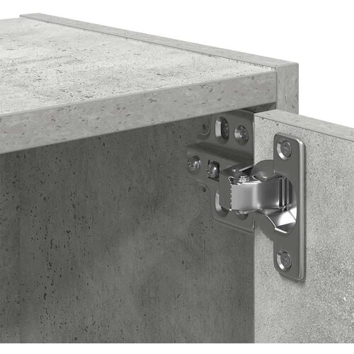 VidaXL Regal za knjige boja betona 40x24x77 cm konstruirano drvo Slike