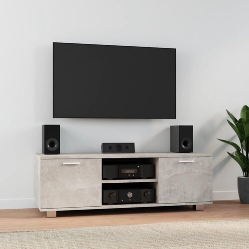TV ormarić boja betona 120x40,5x35 cm od konstruiranog drva Cijene