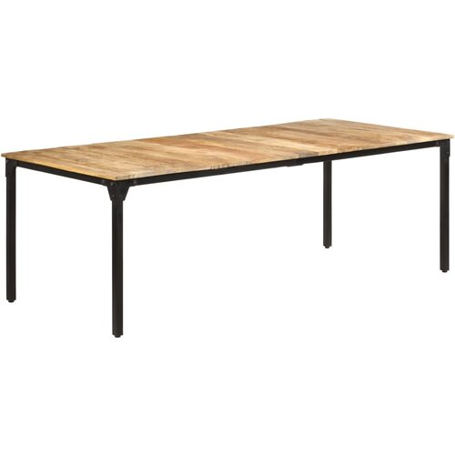  Blagovaonski stol 220 x 100 x 76 cm od grubog drva manga Slike