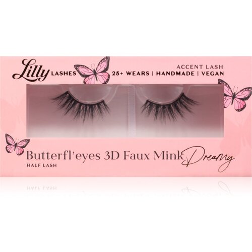 Lilly Lashes 3D Faux Mink Butterfl'eyes umetne trepalnice vrsta Dreamy 1 par Cene