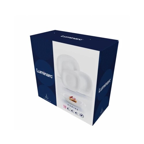  Servis za ručavanje luminarc carine beli set 18 delova Slike