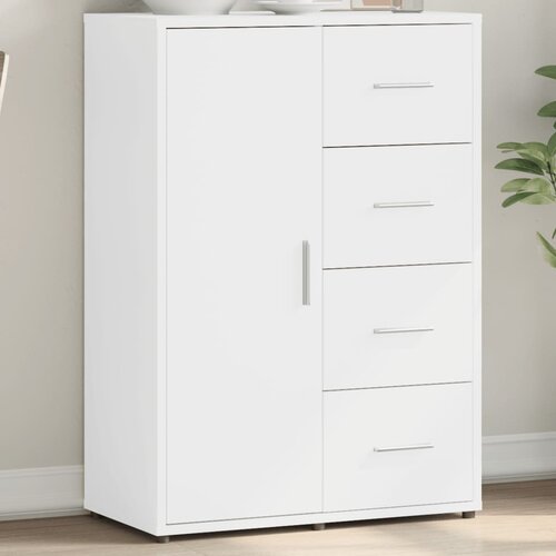 vidaXL Komoda bela 60x31x84 cm inženirski les Cene