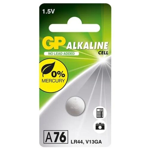 Gp Alkalna gumbna baterija LR44 A76F 1.5V kos Slike