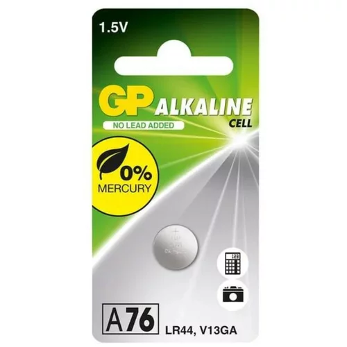 Gp Alkalna gumbna baterija LR44 A76F 1.5V kos