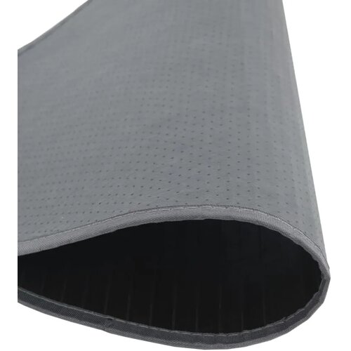  Okrugli tepih sivi 60 cm bambus - Siva 60 cm Slike