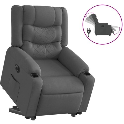 Maison Chic Električni naslanjač - Relax naslanjač s funkcijo vstajanja temno siv, (22062629) Cene