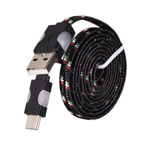  Podatkovni kabel Type C na Type A (USB) z led lučko črn Cene