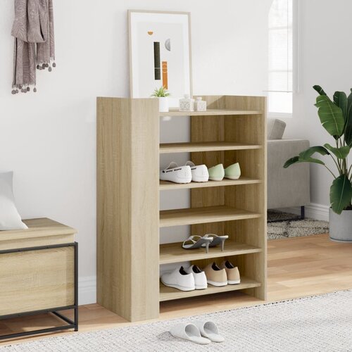 The Living Store Omarica za čevlje sonoma hrast 74,5x37,5x100 cm inženirski les - Omara Za Čevlje, (21657007) Cene