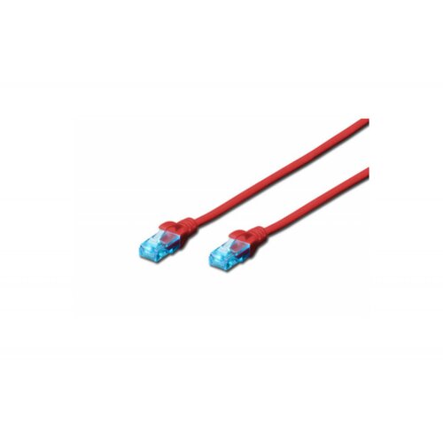 Digitus DK-1512-050/R patchcord kabl 5e U/UTP CCA 5m crveni Cene