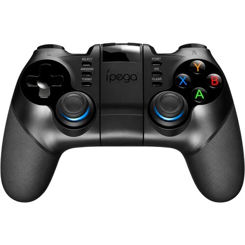 Ipega brezžični igralni plo&amp;scaron;ček z nosilcem za telefon črne barve za PC &amp;amp; PS3 &amp;amp; Switch &amp;amp; mobilne telefone Slike