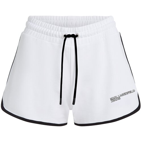 Karl Lagerfeld jeans Hlače črna / bela Cene