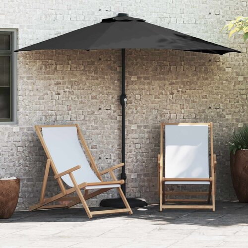  Vrtni suncobran Crna 294 x 150 x 224 cm Poliester i čelik Cene