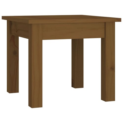 Maison Chic Klubska mizica - kavna mizica - Nizka mizica medeno rjava 35x35x30 cm trdna borovina, (21754784) Slike