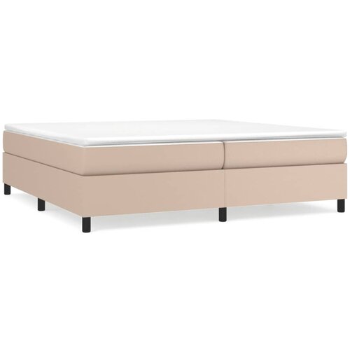 vidaXL Box spring posteljni okvir kapučino 200x200 cm umetno usnje, (20739695) Cene
