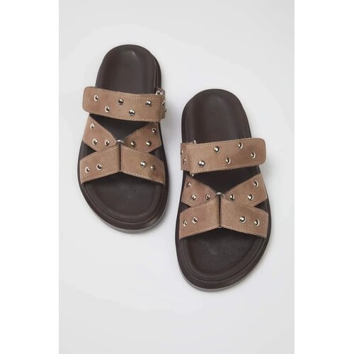 Trendyol Shoes ženske papuče Takss25Te00036, bež Cene