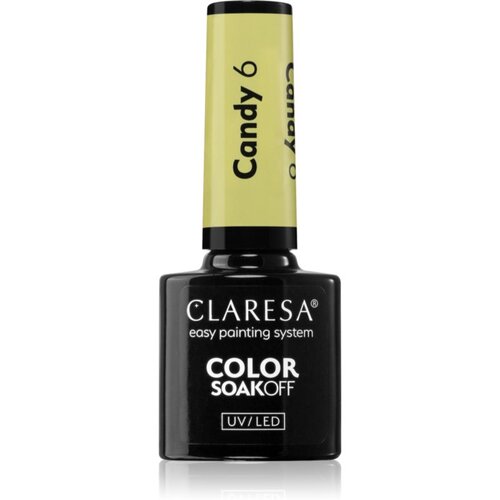 Claresa SoakOff UV/LED Color Candy gel lak za nohte odtenek 6 5 g Slike