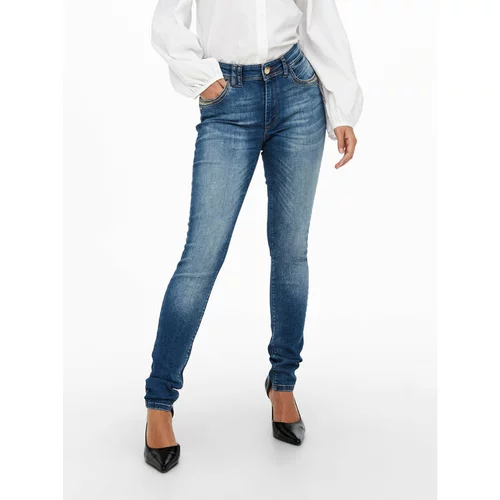 Only Jeans hlače 15245452 Modra Skinny Fit