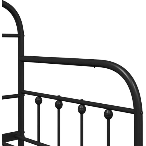  Krevet na kat Crna 75 x 190 cm Čelik s prahom premazan Slike